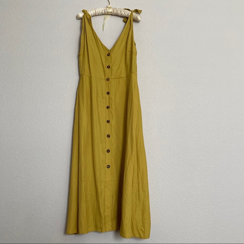 Button Front Dress with ties